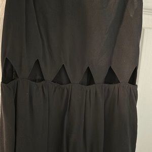 Black Cami dress with cut out in the middle NWT